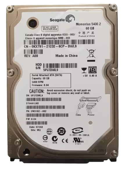 2.5" HDD Hard Drives Internal SATA 40GB to 5TB for Laptops