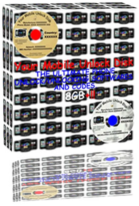 Mobile Phone Unlocking Software DVD Discs x2 8GB+